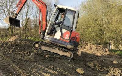 Gary has been busy with his digger!